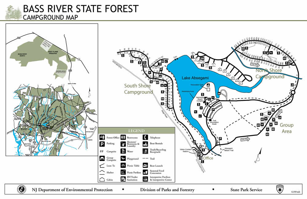 Bass River Campground Map